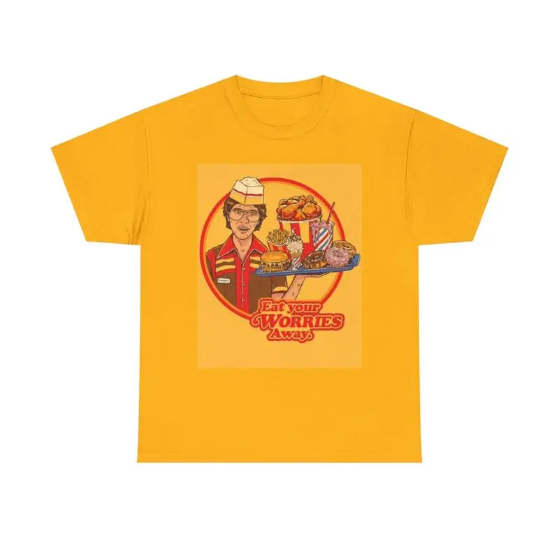 Commercial Shirt Printing - تي شيرت Eat Your Worries مطبوع