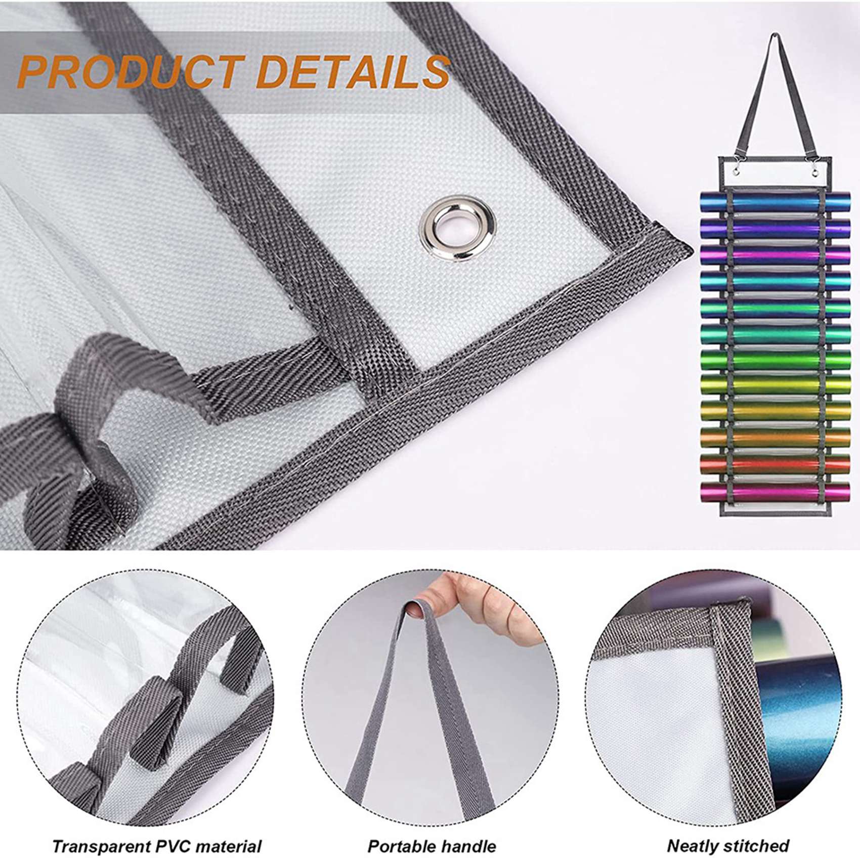 Heat Transfer Vinyl Roll - رف تخزين الفينيل AC23-2X، حامل لفافة