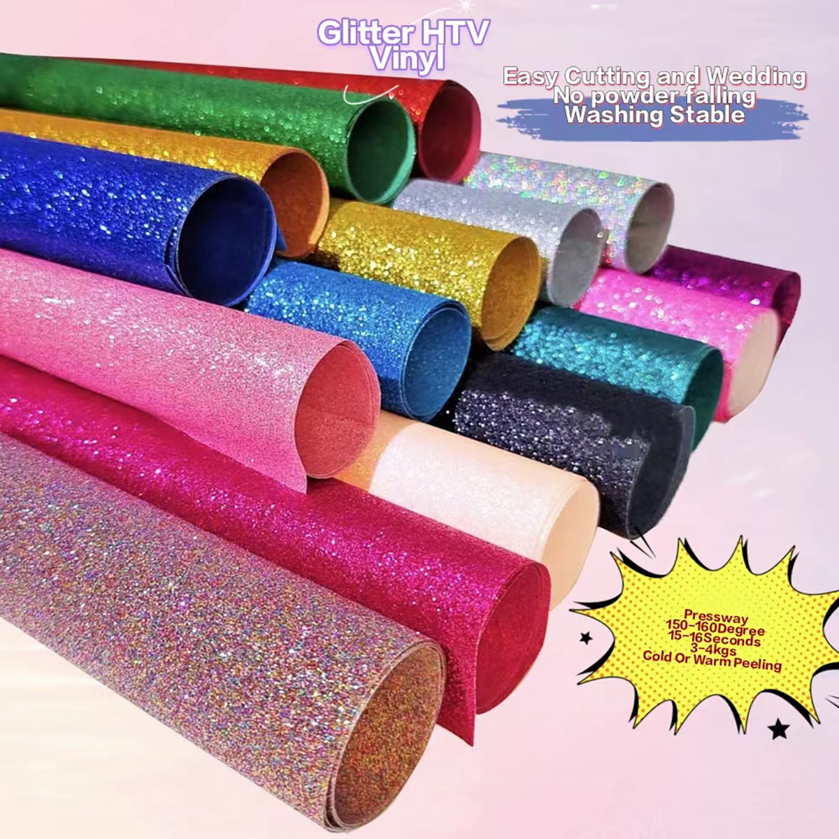 Heat Transfer Vinyl Roll - فينيل حراري لامع من CHEONET HTV