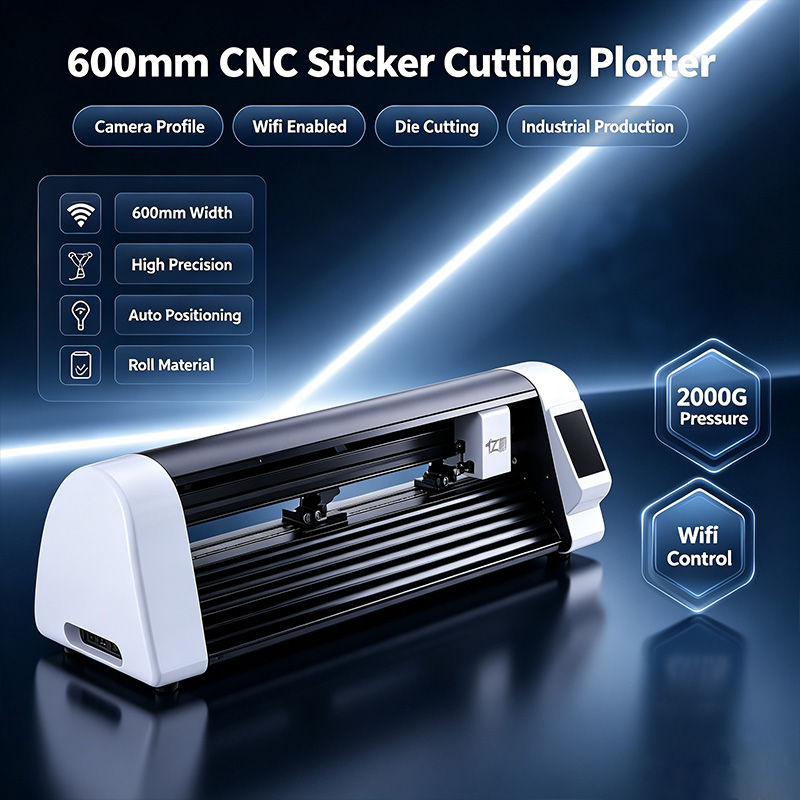 Die Cutting Machine - آلة قطع الملصقات بالليزر CNC بعرض