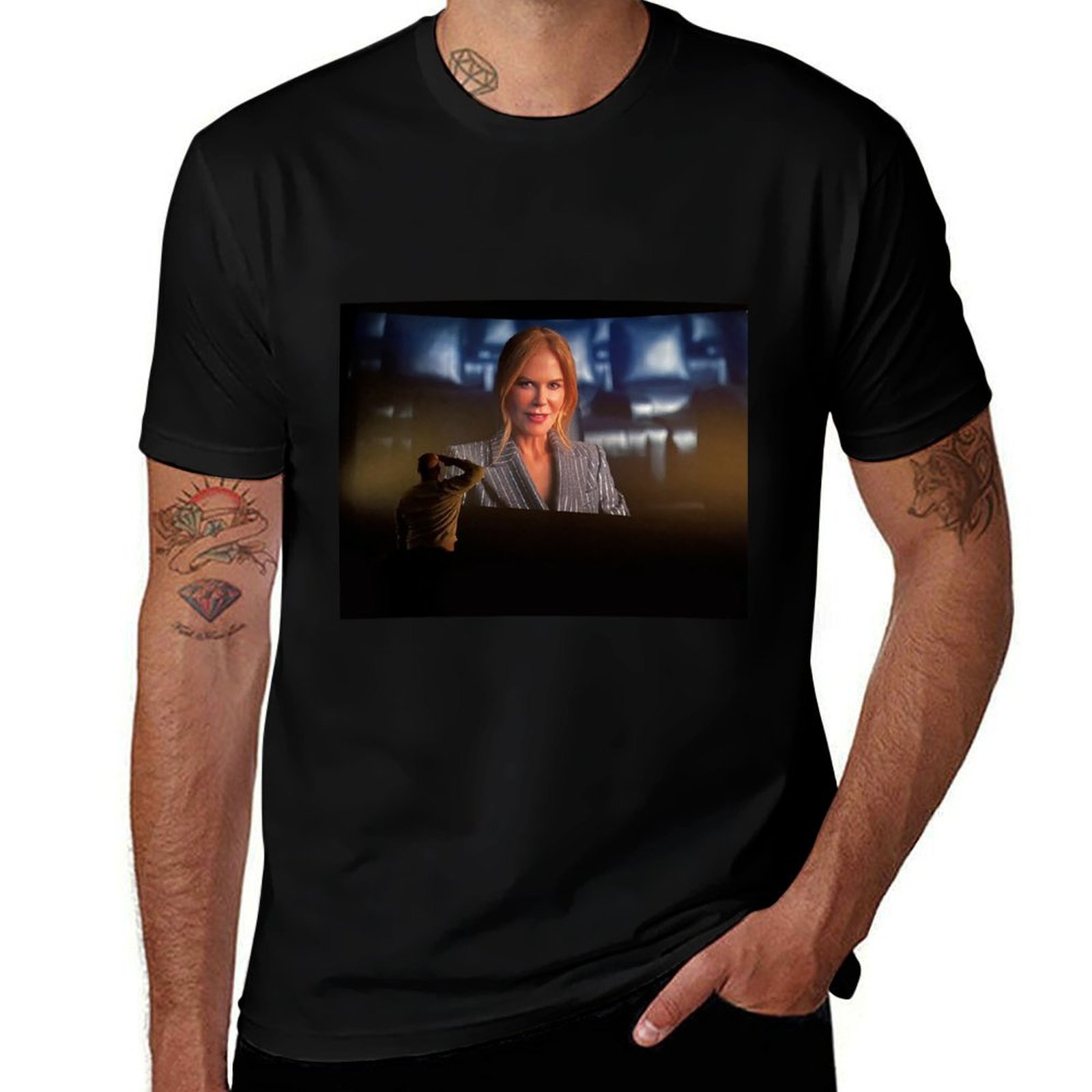رجل يحيي نيكول كيدمان - تي شير - مراجعة Commercial Shirt Printing وسعره