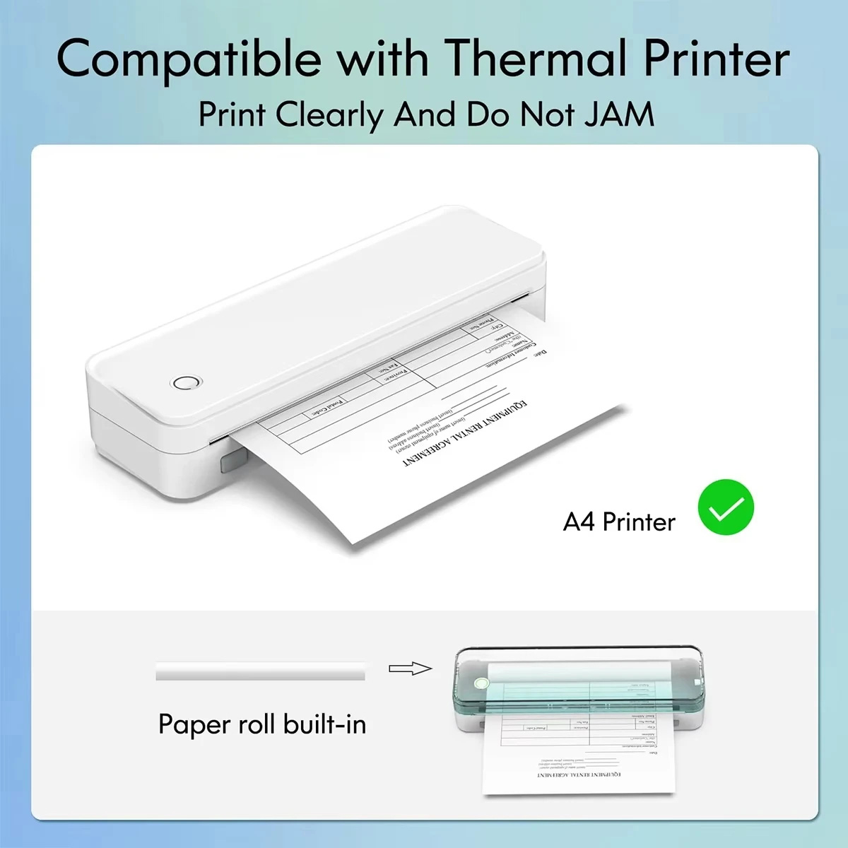 لفات ورق حراري A4 1/2/4/10 لفا - مراجعة Commercial Document Printing وسعره