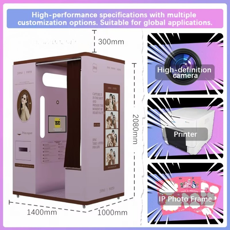 كشك تصوير سيلفي مخصص مع طباعة  - مراجعة Commercial Printing Supplies Usa وسعره